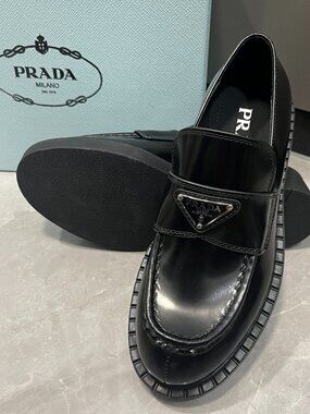 Prada  Women's Black Loafers